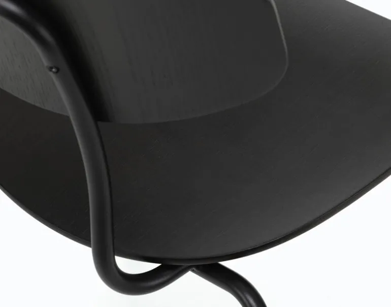 Vitra Moca chair, dark stained oak - basic dark