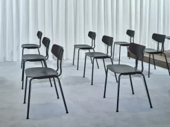 Vitra Moca chair, dark stained oak - basic dark