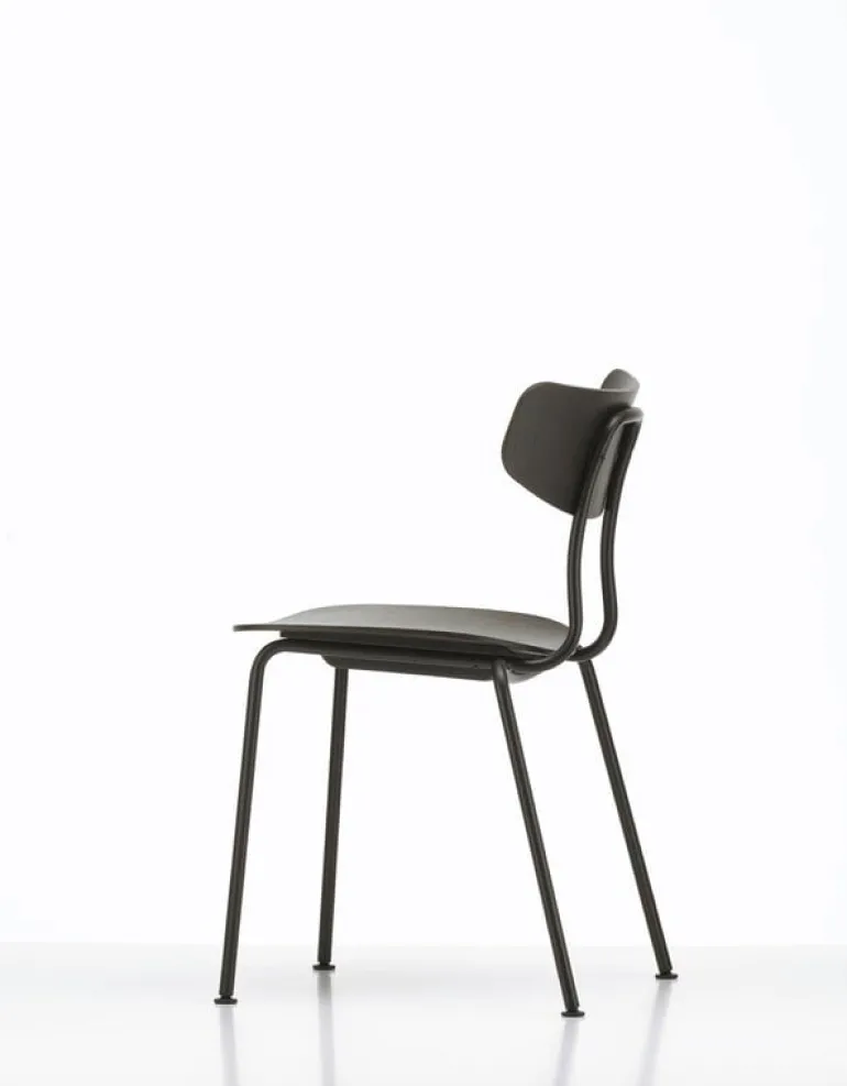 Vitra Moca chair, dark stained oak - basic dark