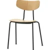 Vitra Moca chair, natural oak - basic dark