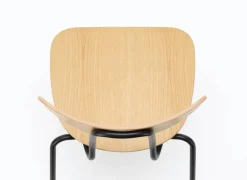 Vitra Moca chair, natural oak - basic dark