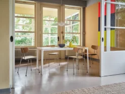 Vitra Moca chair, natural oak - chrome