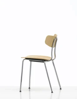 Vitra Moca chair, natural oak - chrome