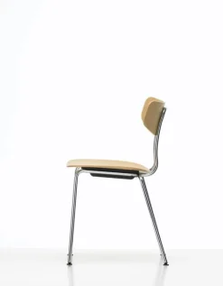 Vitra Moca chair, natural oak - chrome