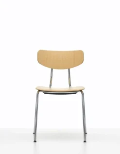 Vitra Moca chair, natural oak - chrome