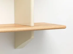 Vitra Rayonnage Mural shelf, Prouvé Blanc Colombe - oak