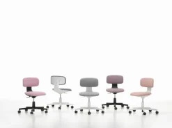 Vitra Rookie task chair, pale rose melange - light grey