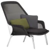 Vitra Slow Chair, black - aluminium