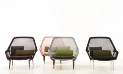 Vitra Slow Chair, black - aluminium