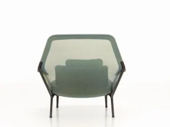 Vitra Slow Chair, blue/green - chocolate