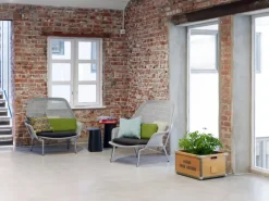 Vitra Slow Chair, brown/cream - chocolate