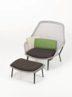 Vitra Slow Chair, brown/cream - chocolate