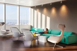 Vitra Slow Chair, brown/cream - chocolate