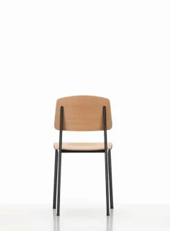 Vitra Standard chair, deep black - oak