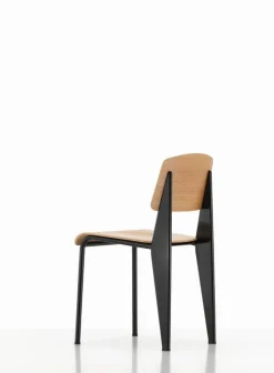 Vitra Standard chair, deep black - oak