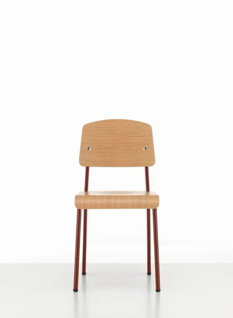 Vitra Standard chair, Japanese red - oak