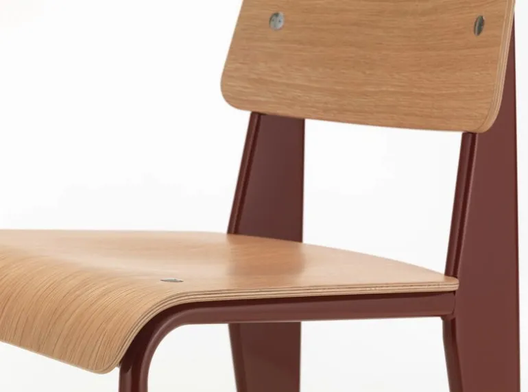 Vitra Standard chair, Japanese red - oak