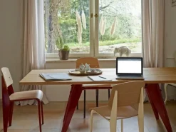 Vitra Standard chair, Japanese red - oak