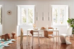 Vitra Standard chair, Prouvé Blanc Colombe - oak