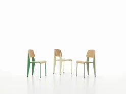 Vitra Standard chair, Prouvé Blanc Colombe - oak