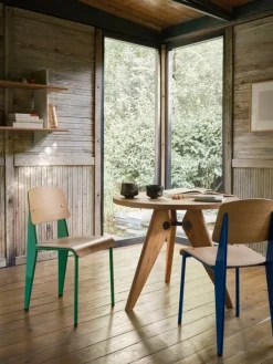 Vitra Standard chair, Prouvé Blé Vert - oak