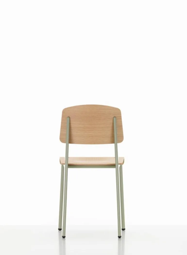 Vitra Standard chair, Prouvé Gris Vermeer - oak