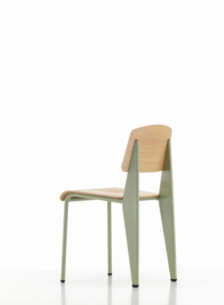 Vitra Standard chair, Prouvé Gris Vermeer - oak