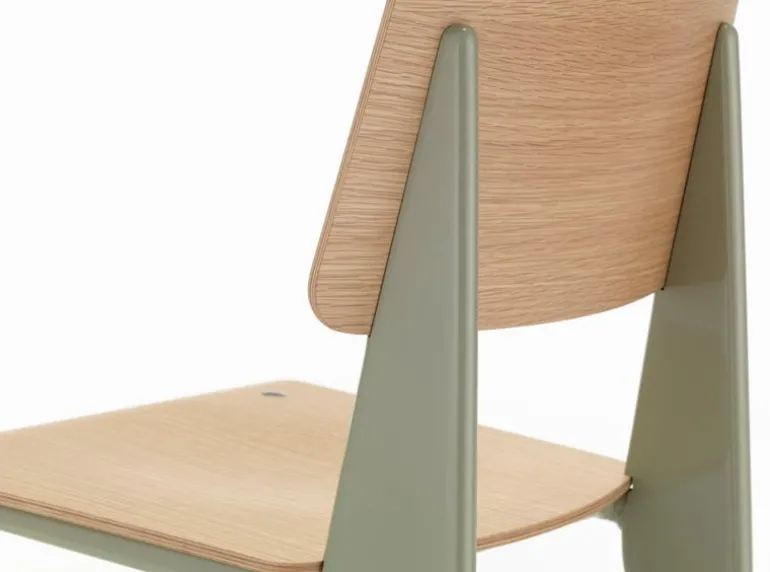 Vitra Standard chair, Prouvé Gris Vermeer - oak