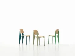 Vitra Standard chair, Prouvé Bleu Dynastie - oak
