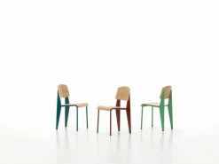 Vitra Standard chair, Prouvé Bleu Dynastie - oak