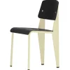 Vitra Standard SP chair, Prouvé Blanc Colombe - deep black