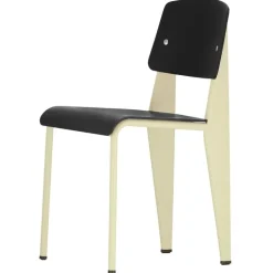Vitra Standard SP chair, Prouvé Blanc Colombe - deep black