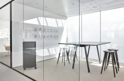 Vitra Tabouret Haut bar stool, dark oak