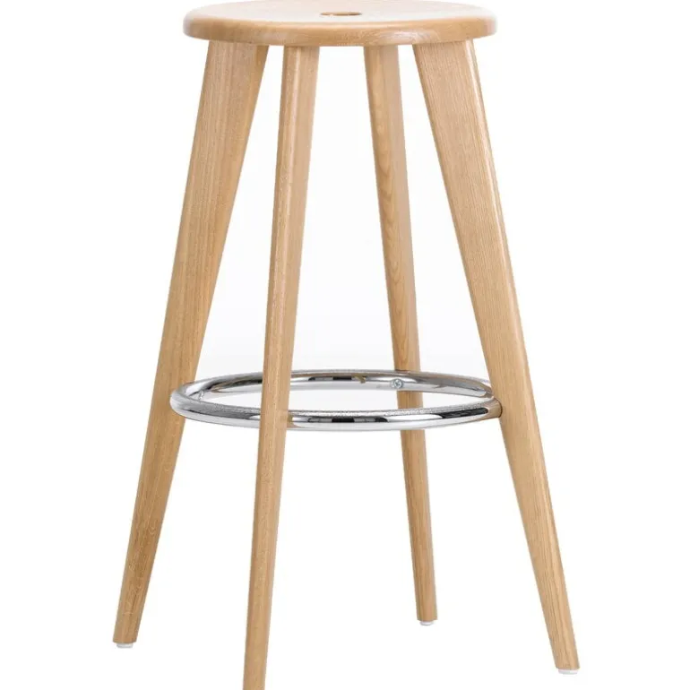 Vitra Tabouret Haut bar stool, natural oak