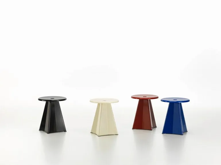 Vitra Tabouret Métallique stool, Japanese red