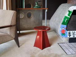 Vitra Tabouret Métallique stool, Japanese red