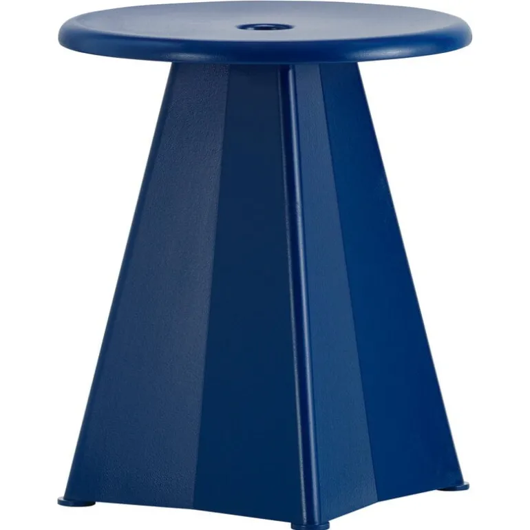 Vitra Tabouret Métallique stool, Prouvé Bleu Marcoule