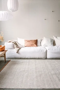 VM Carpet Duo Latua rug, white - copper