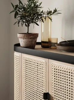 Warm Nordic Be My Guest bar cabinet, cane