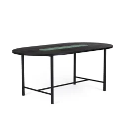 Warm Nordic Be My Guest dining table, black - forest green