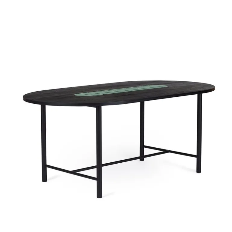 Warm Nordic Be My Guest dining table, black - forest green