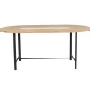 Warm Nordic Be My Guest dining table, white oiled oak - yellow