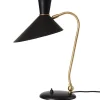 Warm Nordic Bloom table lamp, black