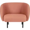 Warm Nordic Cape lounge chair, blush