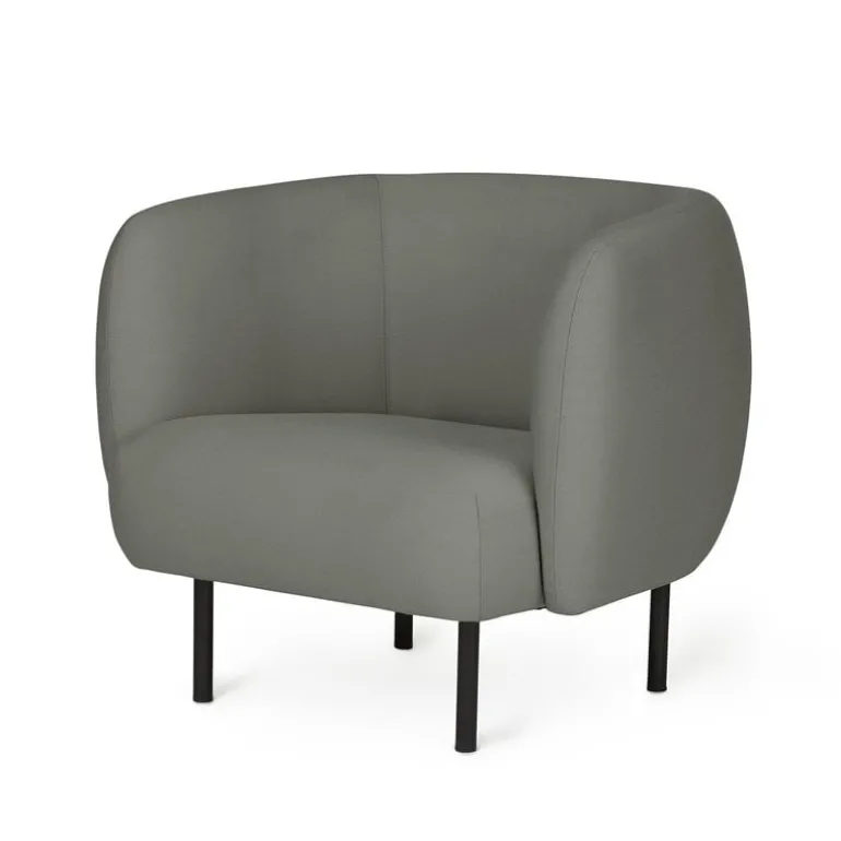 Warm Nordic Cape lounge chair, warm grey