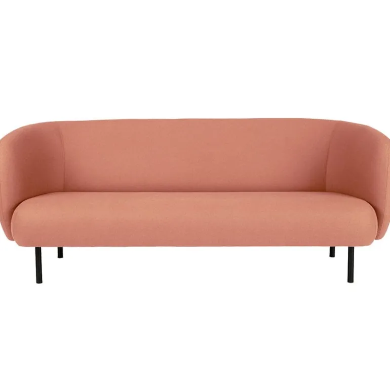Warm Nordic Cape sofa, 3-seater, blush