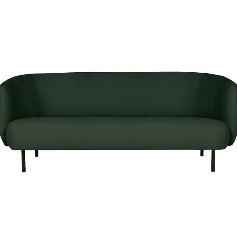Warm Nordic Cape sofa, 3-seater, forest green