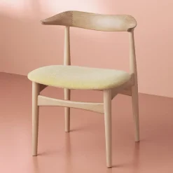 Warm Nordic Cow Horn chair, oiled oak - vanilla