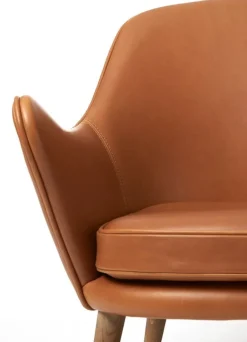 Warm Nordic Dwell 2-seater sofa, cognac leather