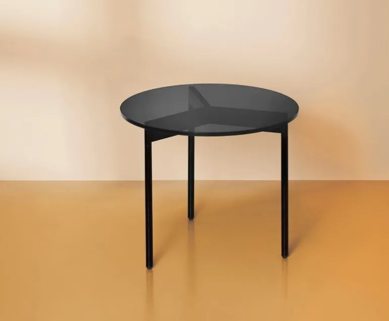 Warm Nordic From Above side table, 52 cm, grey - black